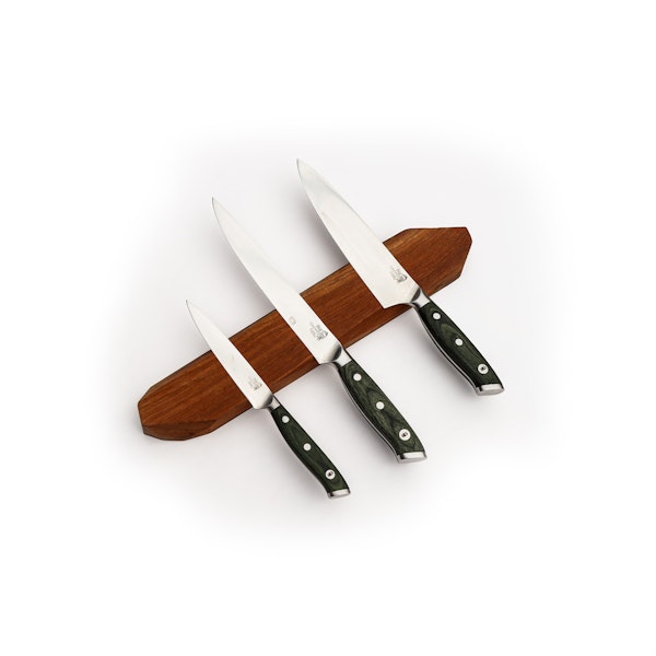 Teak Magnetic Knife Rack 40 x 7cm