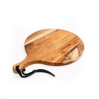TEAK PIZZA SERVING BOARD