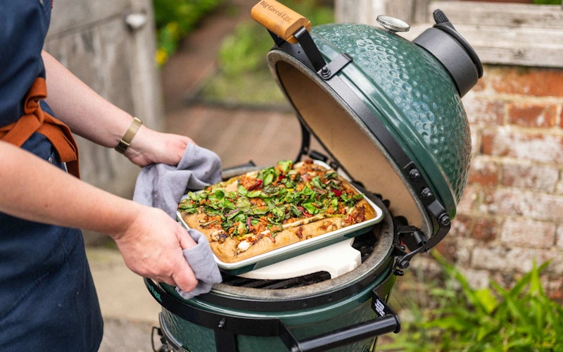 FALCON ENAMELWARE X BIG GREEN EGG OVEN TO TABLE TRAY