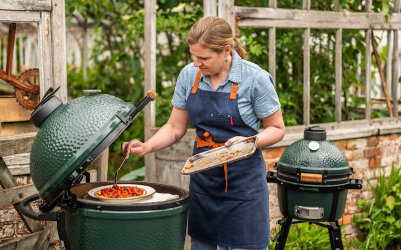 Falcon Enamelware X Big Green Egg Oven To Table Plate