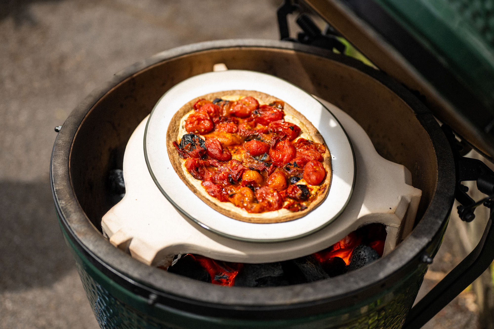 Falcon Enamelware X Big Green Egg Oven To Table Plate