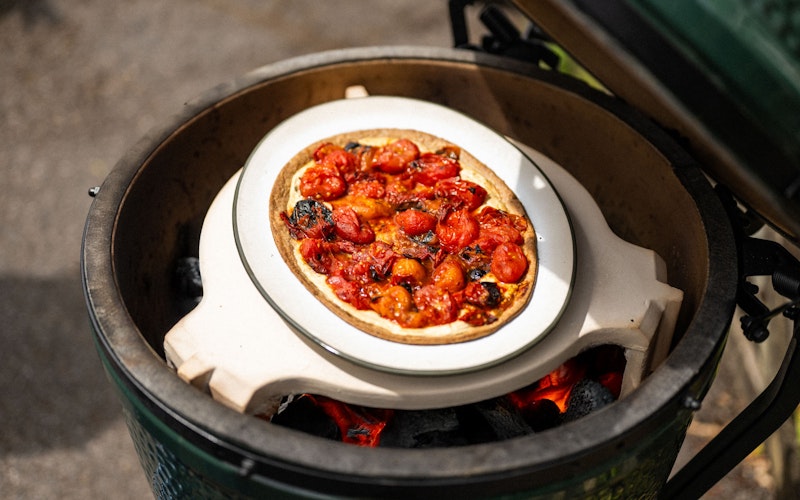 Falcon Enamelware X Big Green Egg Oven To Table Plate
