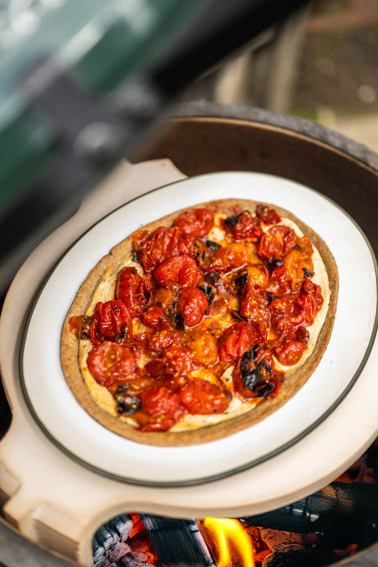 Falcon Enamelware X Big Green Egg Oven To Table Plate