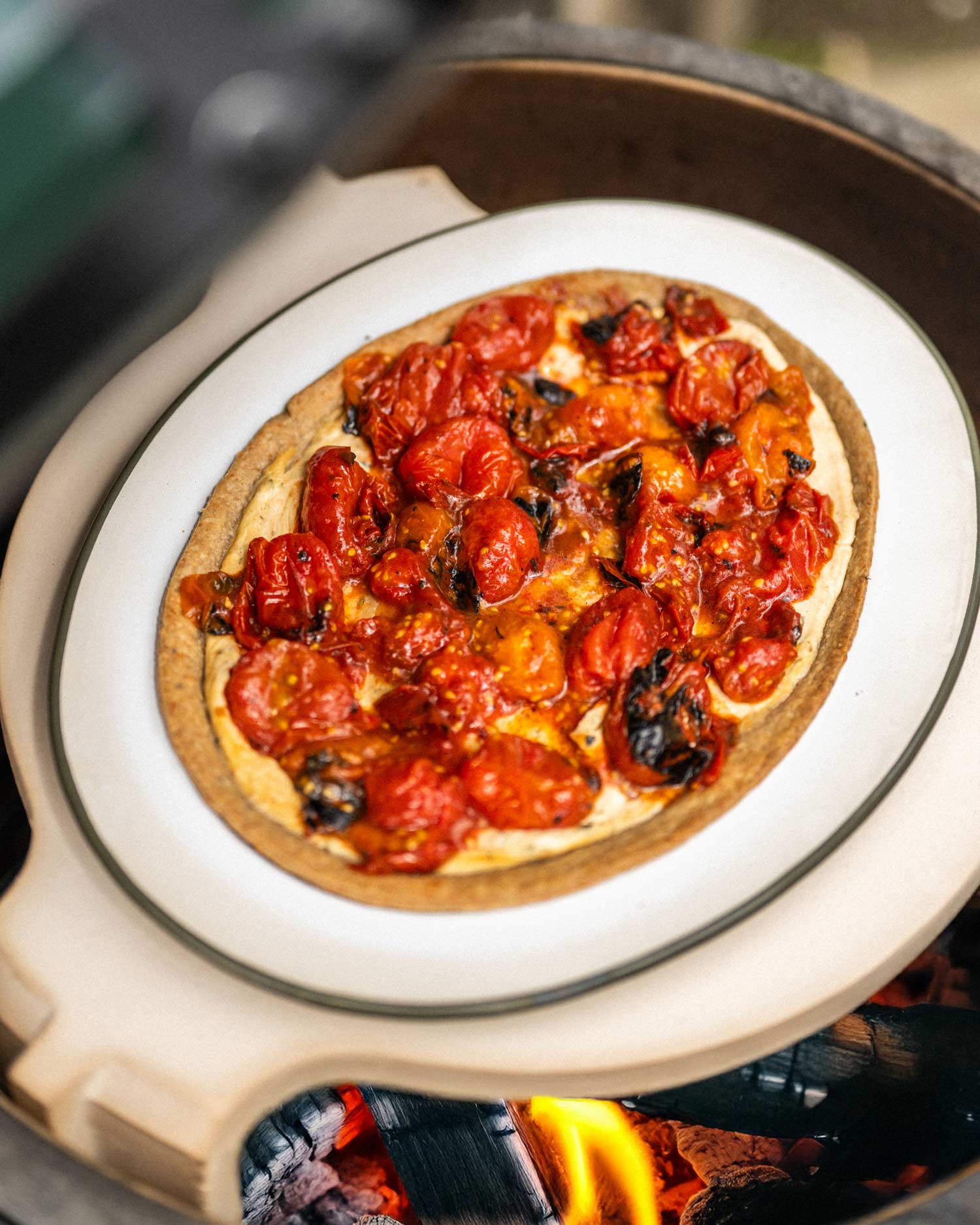 Falcon Enamelware X Big Green Egg Oven To Table Plate