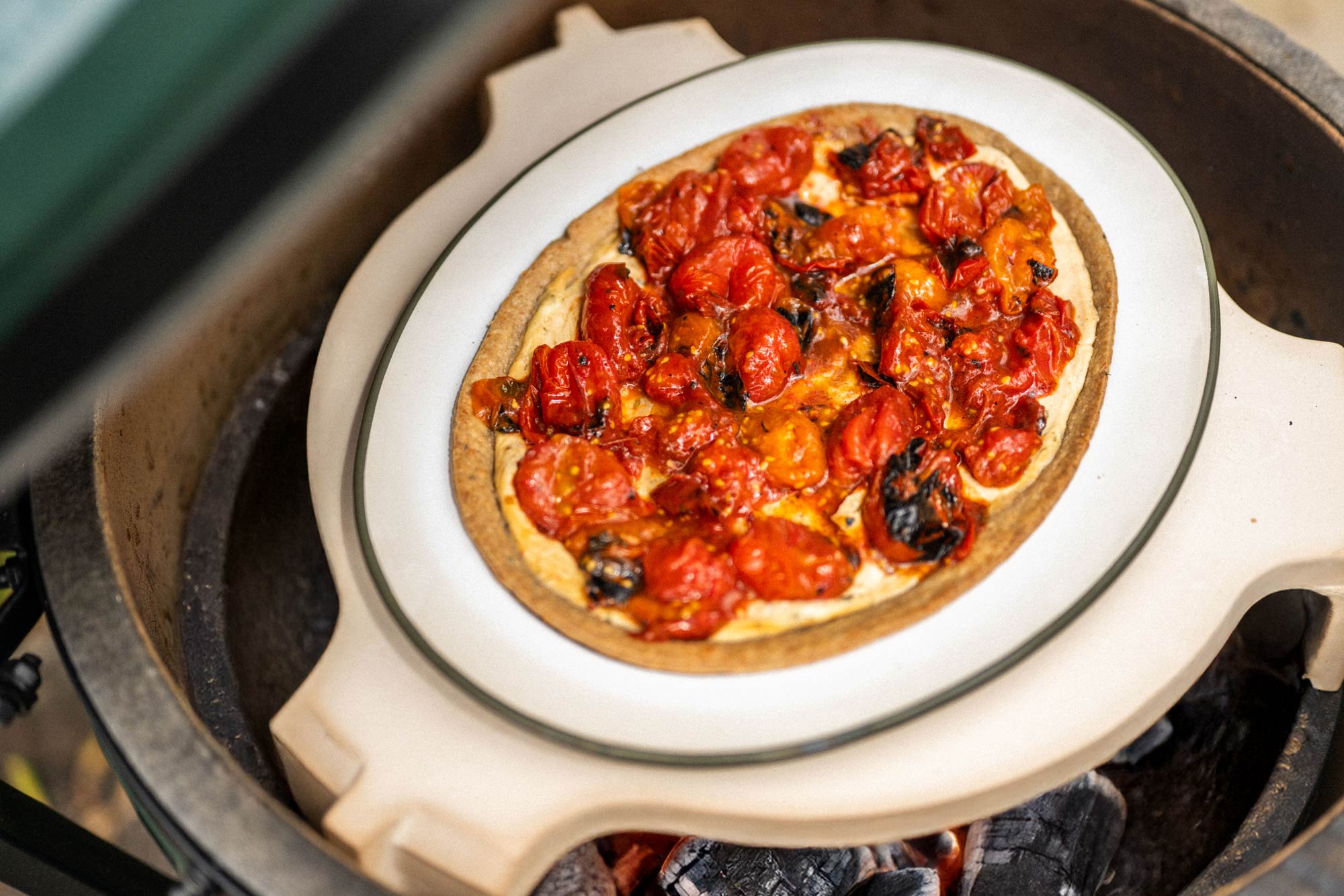 Falcon Enamelware X Big Green Egg Oven To Table Plate