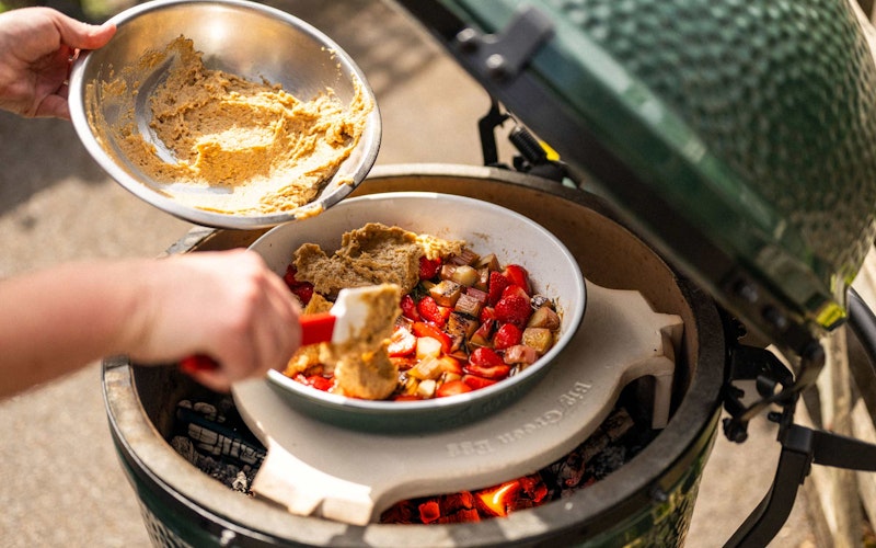 Falcon Enamelware X Big Green Egg Oven To Table Dish