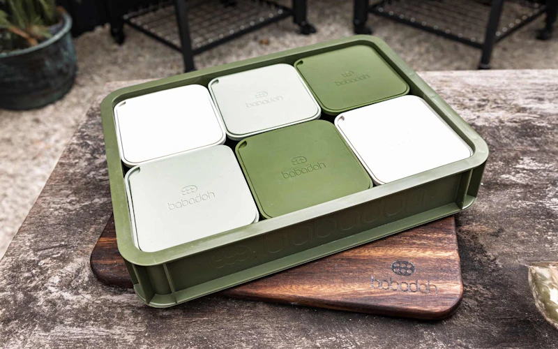H DOUGH PROOFING TRAY WITH WALNUT BOARD | Bubadoh proofing containers | Pizza Accessories | Big Green Egg