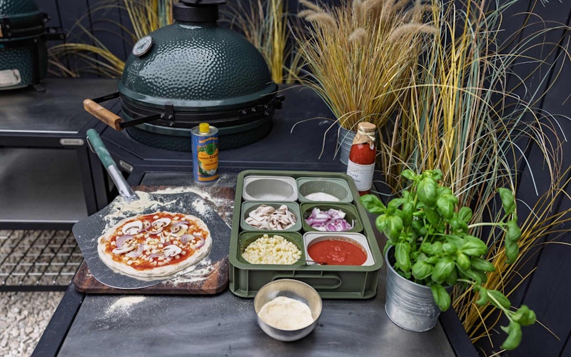 H DOUGH PROOFING TRAY WITH WALNUT BOARD | Bubadoh proofing containers  | Pizza Accessories | Big Green Egg