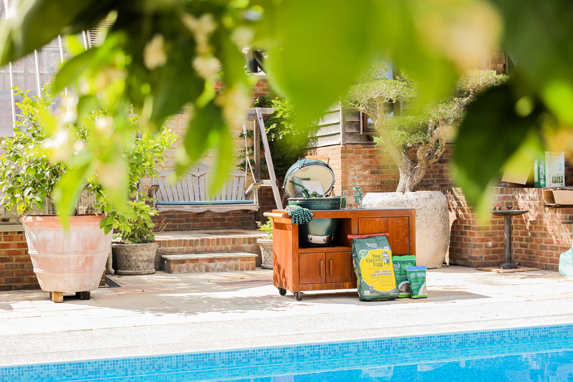 Corten Steel Kitchen for Large Big Green Egg  | Bases | Big Green Egg