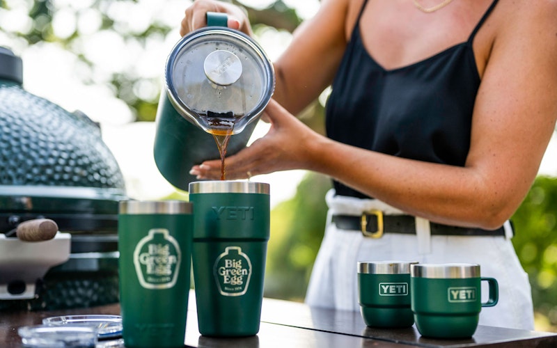 YETI x Big Green Egg Rambler Stackable Cup Green