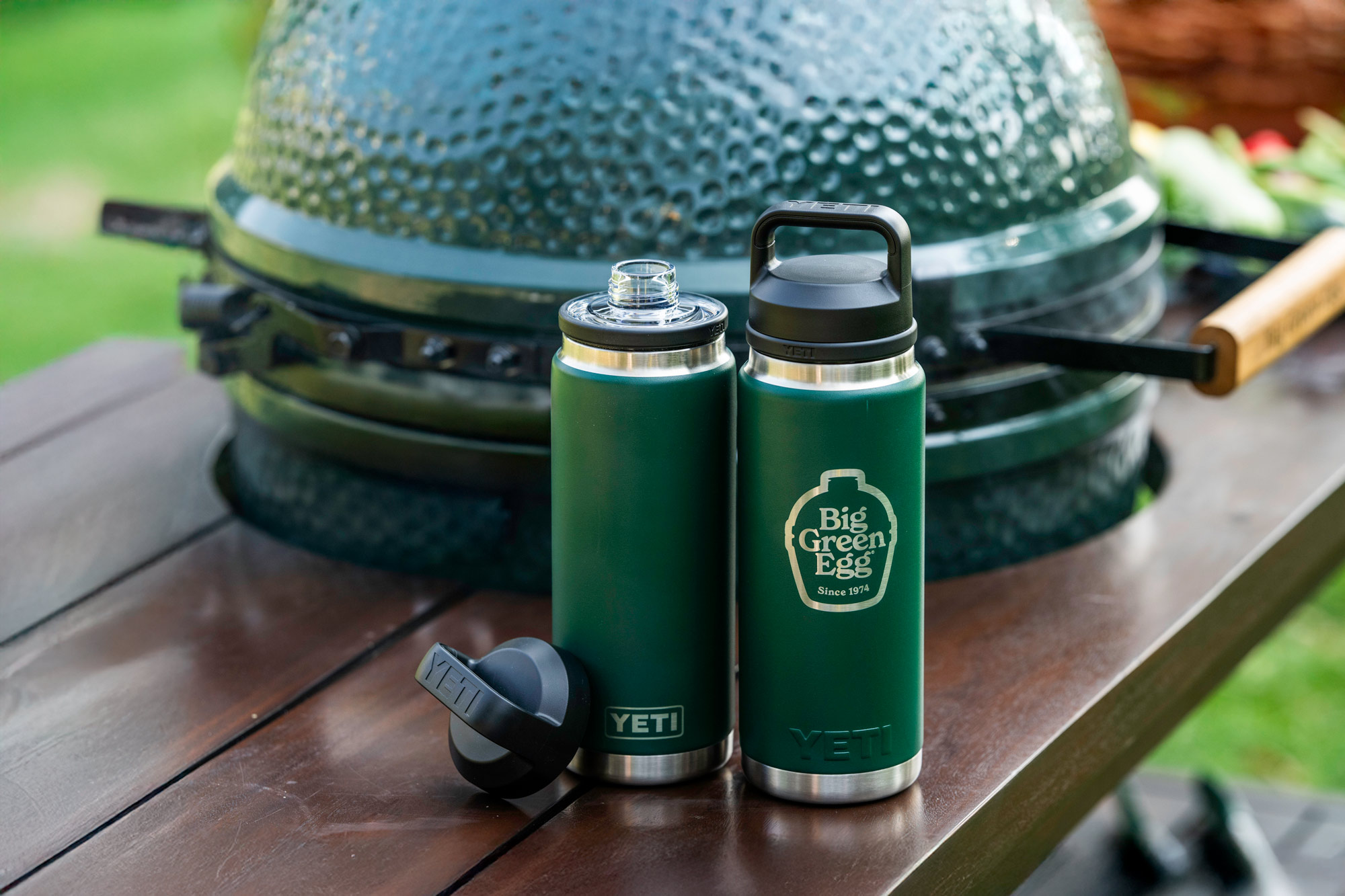 YETI x Big Green Egg Rambler Chug Bottle Green