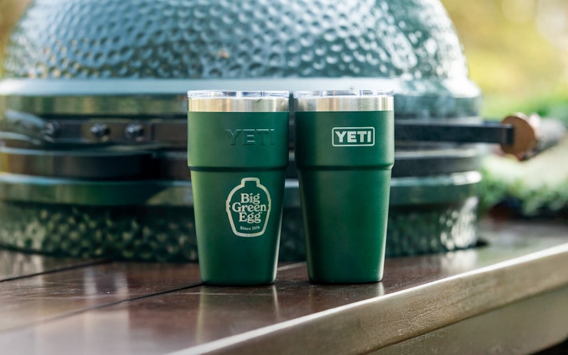YETI x Big Green Egg Rambler Stackable Cup Green