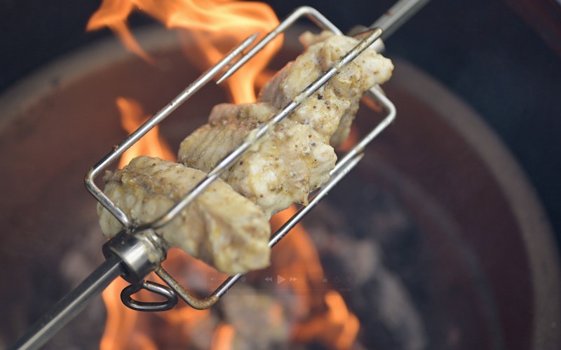 Rotisserie Monkfish & Burnt Cucumber Salad | Rotisserie 2 recipes | Fish | Big Green Egg | The Pig