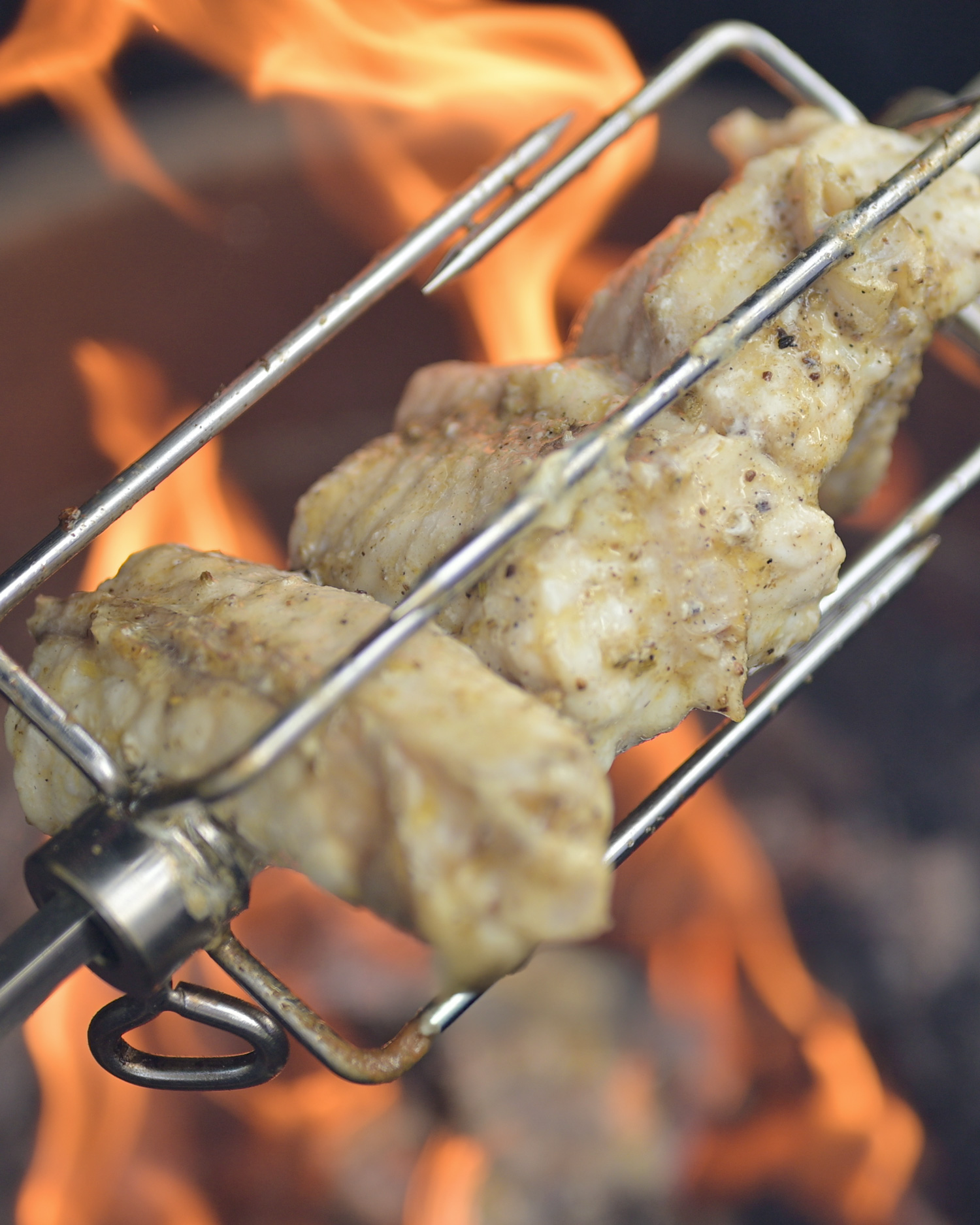 Rotisserie Monkfish & Burnt Cucumber Salad | Rotisserie 2 recipes | Fish | Big Green Egg | The Pig