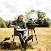 Basque Cheesecake with Apple, Blackberry and Rosehip Compote | Sweet recipes | Baking | Tait Miller | Cowdray Estate | Big Green Egg