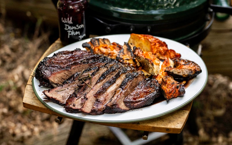 Venison with Damson, Blackberry and Herbs | Cowdray Estate | Tait Miller | Game recipes | Pan cooking | Big Green Egg
