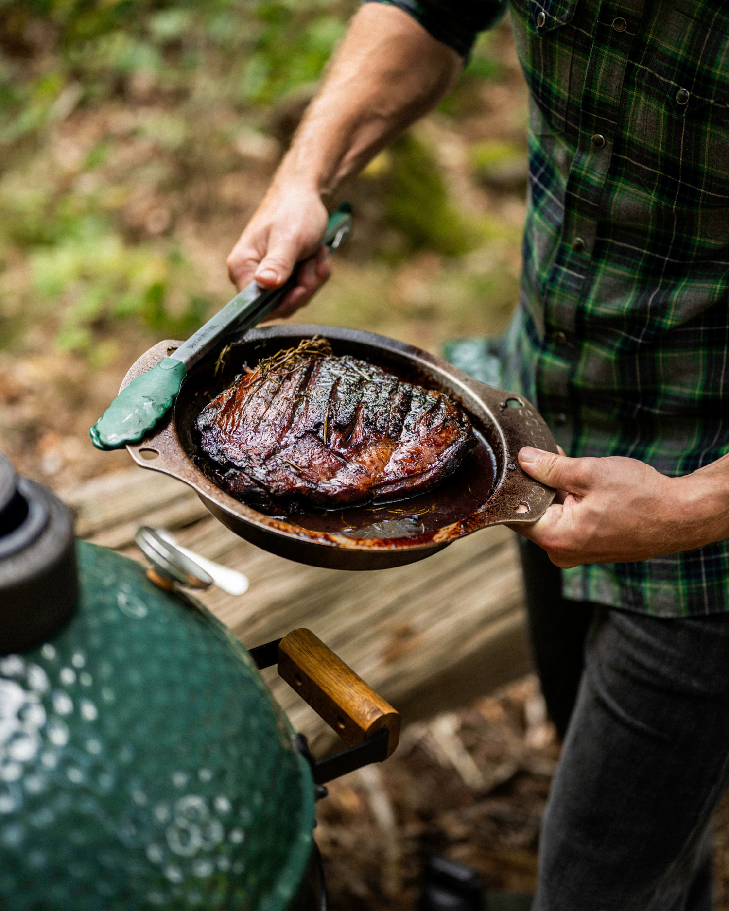 Venison with Damson, Blackberry and Herbs | Cowdray Estate | Tait Miller | Game recipes | Pan cooking | Big Green Egg