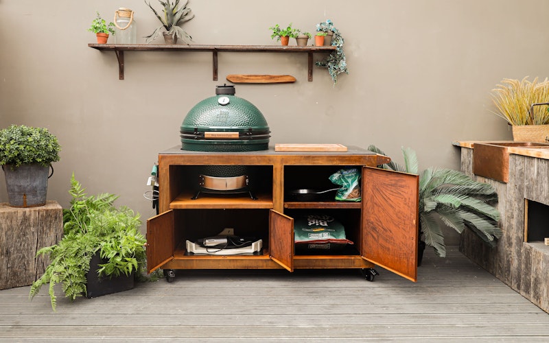 Corten Steel Kitchen for XL Big Green Egg  | Bases | Big Green Egg