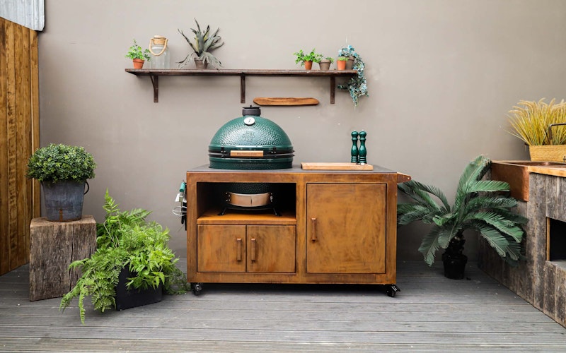 Corten Steel Kitchen for XL Big Green Egg  | Bases | Big Green Egg