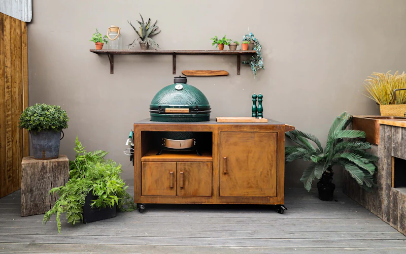 Corten Steel Kitchen for XL Big Green Egg | Bases | Big Green Egg