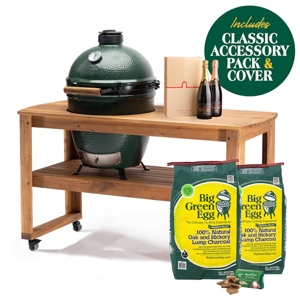 Large Big Green Egg | Free 2 bottles of English Sparkling Wine from Chapel Down & Free Vineyard experience | Charcoal Kamado Barbecue | Christmas