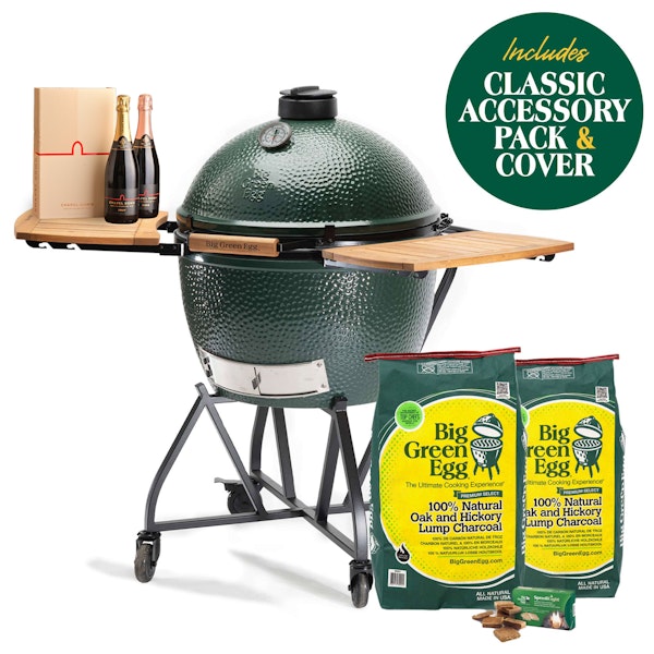 XL Big Green Egg | Free 2 bottles of English Sparkling Wine from Chapel Down & Free Vineyard experience | Charcoal Kamado Barbecue | Christmas