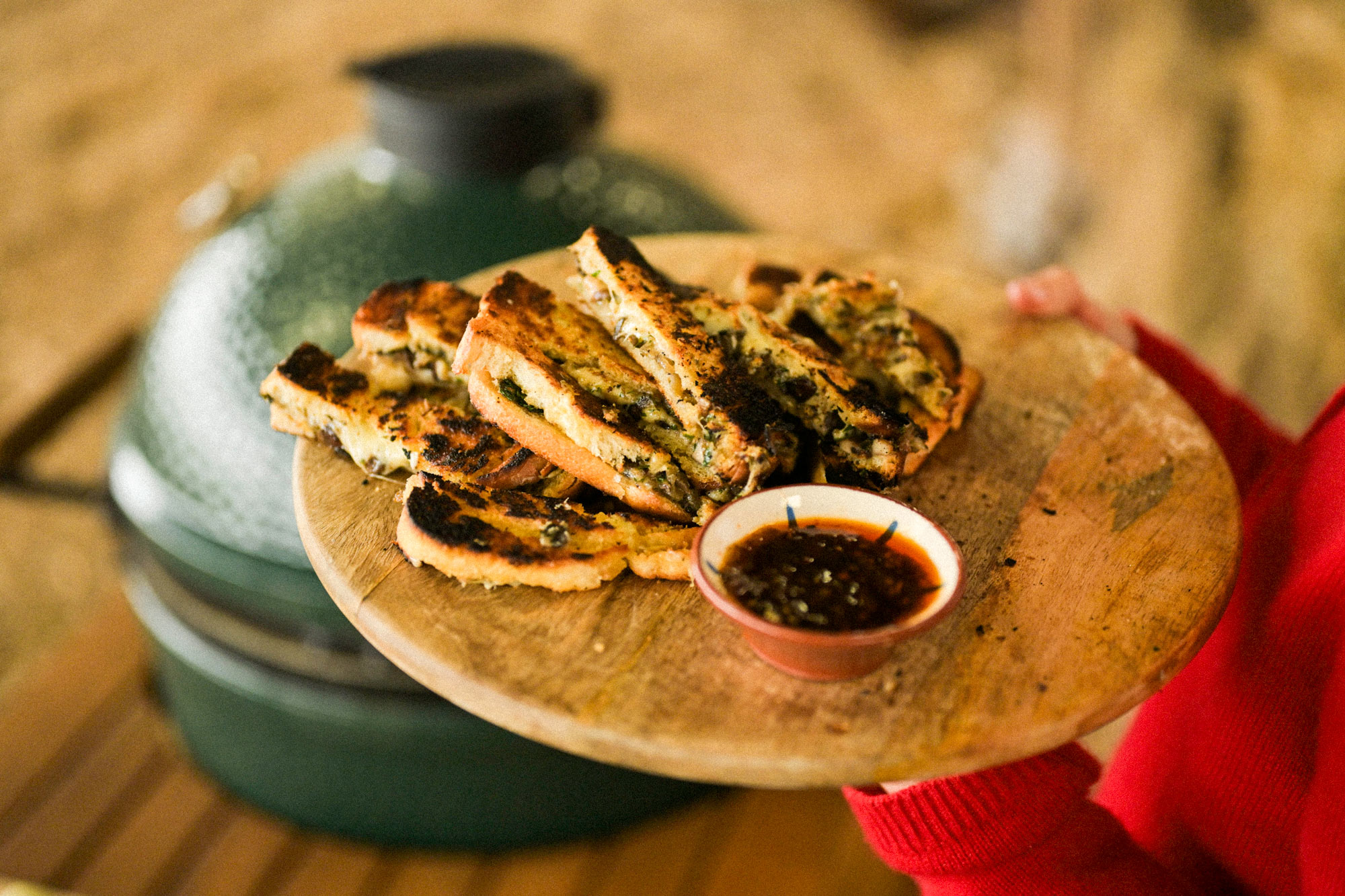 Cheesy Mushroom Truffle Fingers | Tart London and Christmas on the EGG | Grilling | Vegetarian recipes | Christmas | Big Green Egg
