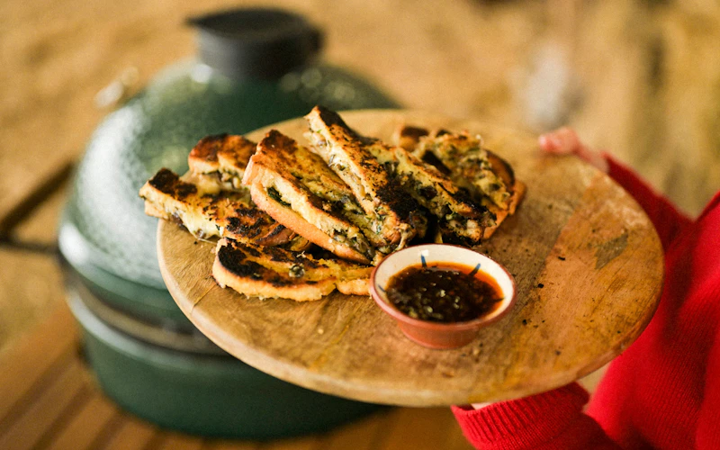 Cheesy Mushroom Truffle Fingers | Tart London and Christmas on the EGG | Grilling | Vegetarian recipes | Christmas | Big Green Egg