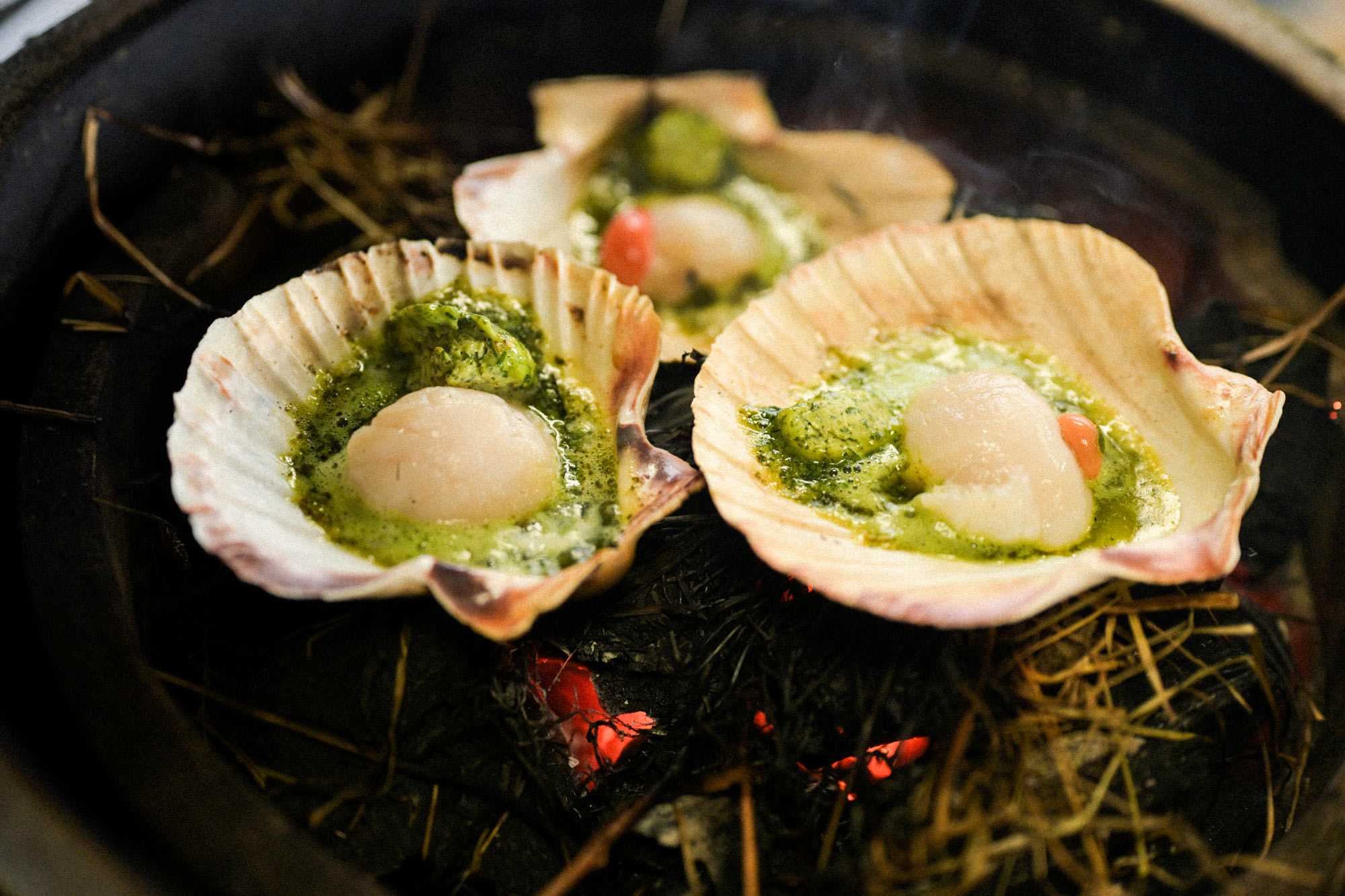 Scallops with Lime and Herb Butter  | Tart London and Christmas on the EGG | Dirty cooking | Seafood recipes | Christmas | Big Green Egg