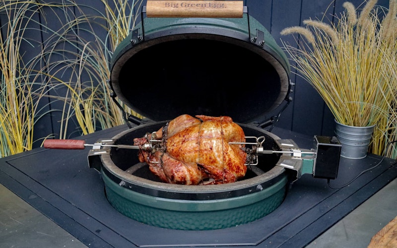 How to cook a turkey on the rotisserie | Christmas recipes | Big Green Egg