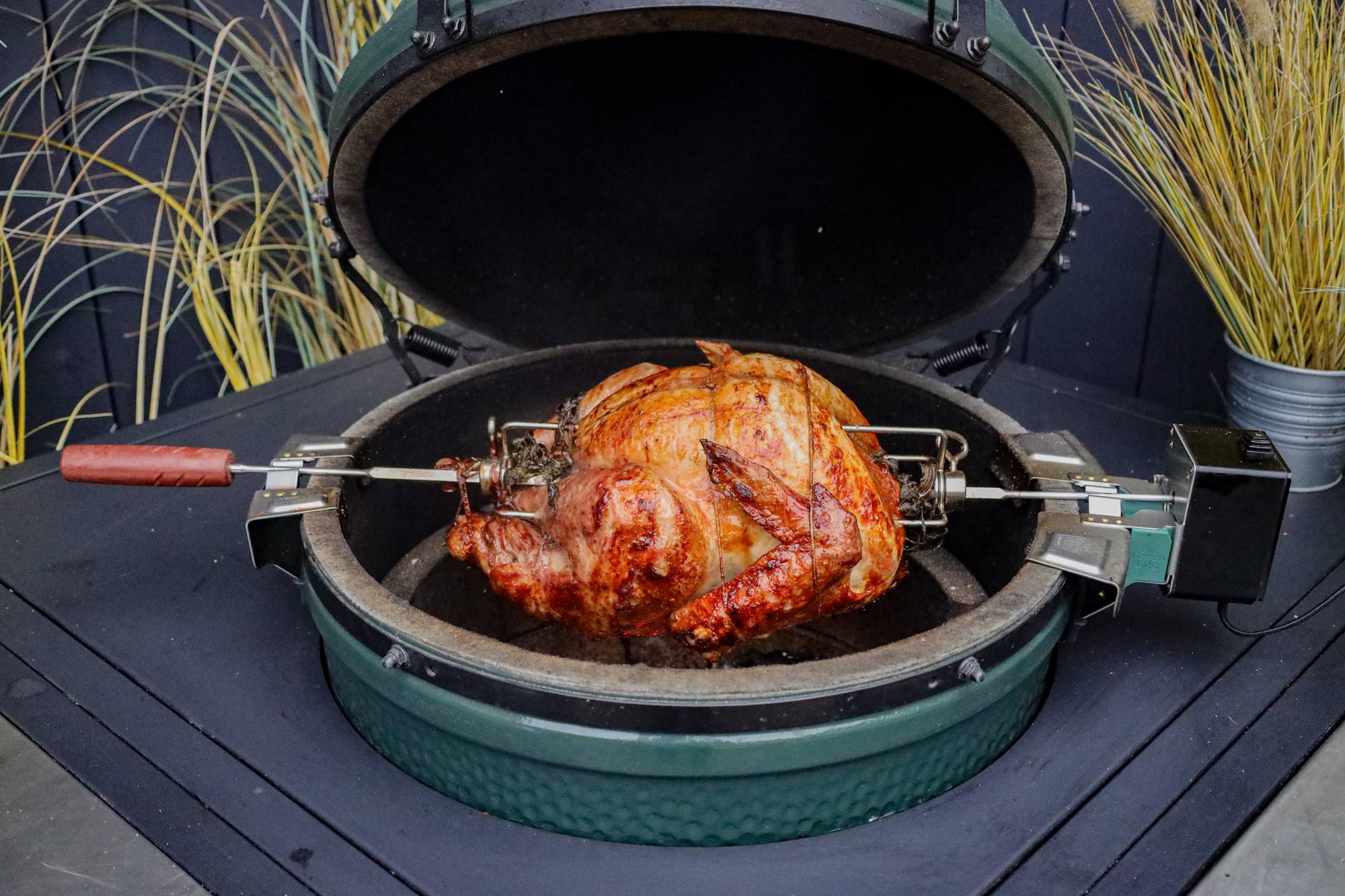 Rotisserie Turkey with stuffing and gravy