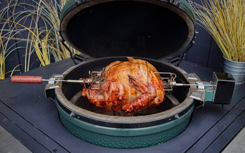 Rotisserie Turkey with stuffing and gravy