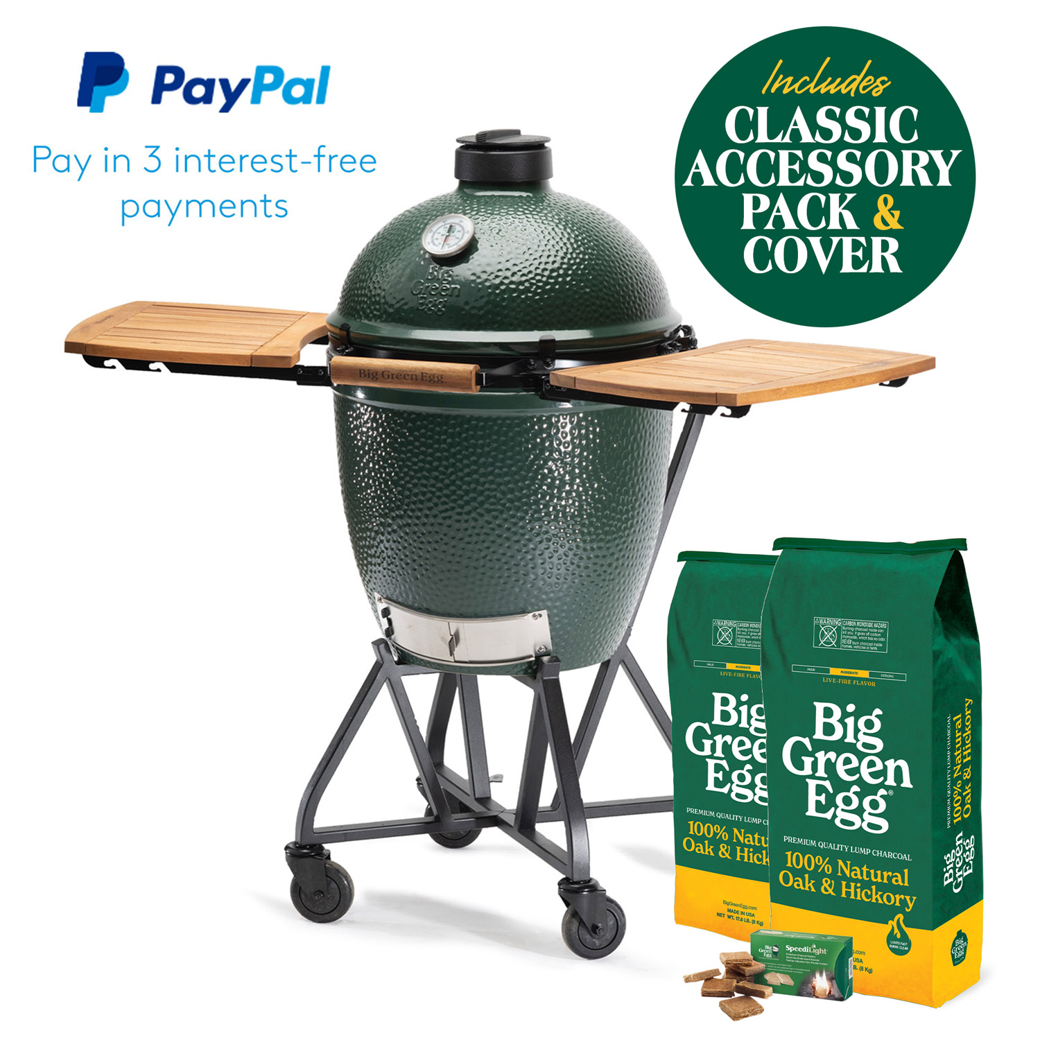 Large EGG IntEGGrated Nest Table Bundle | Table | Kamado Charcoal Barbecue | Since 1974