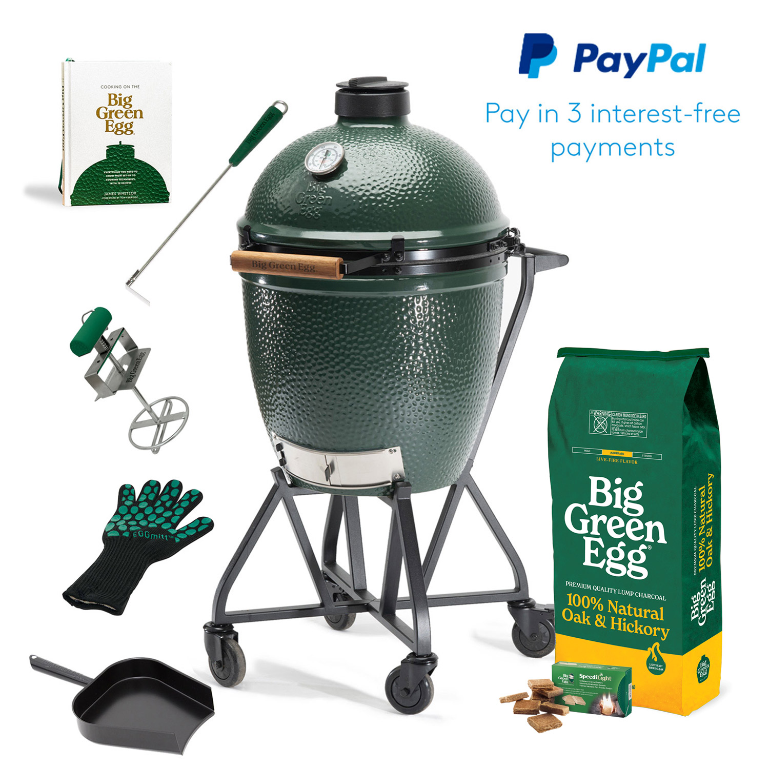 Large Big Green Egg Bundle | 0% Finance | Pay Pal Pay in 3 interest free payments