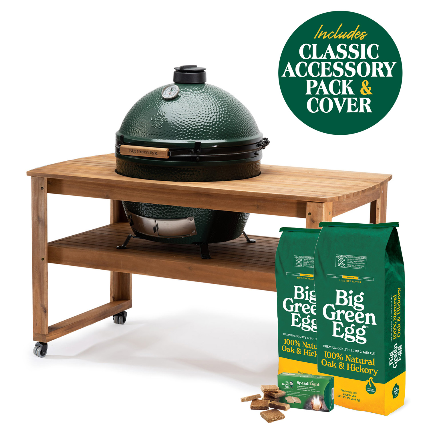 XL EGG Classic Bundle with Eucalyptus Table
