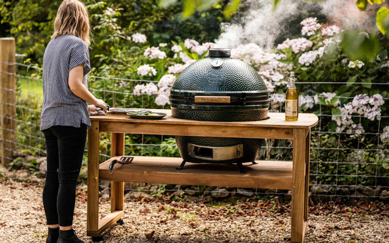 XL Big Green Egg Eucalyptus Table