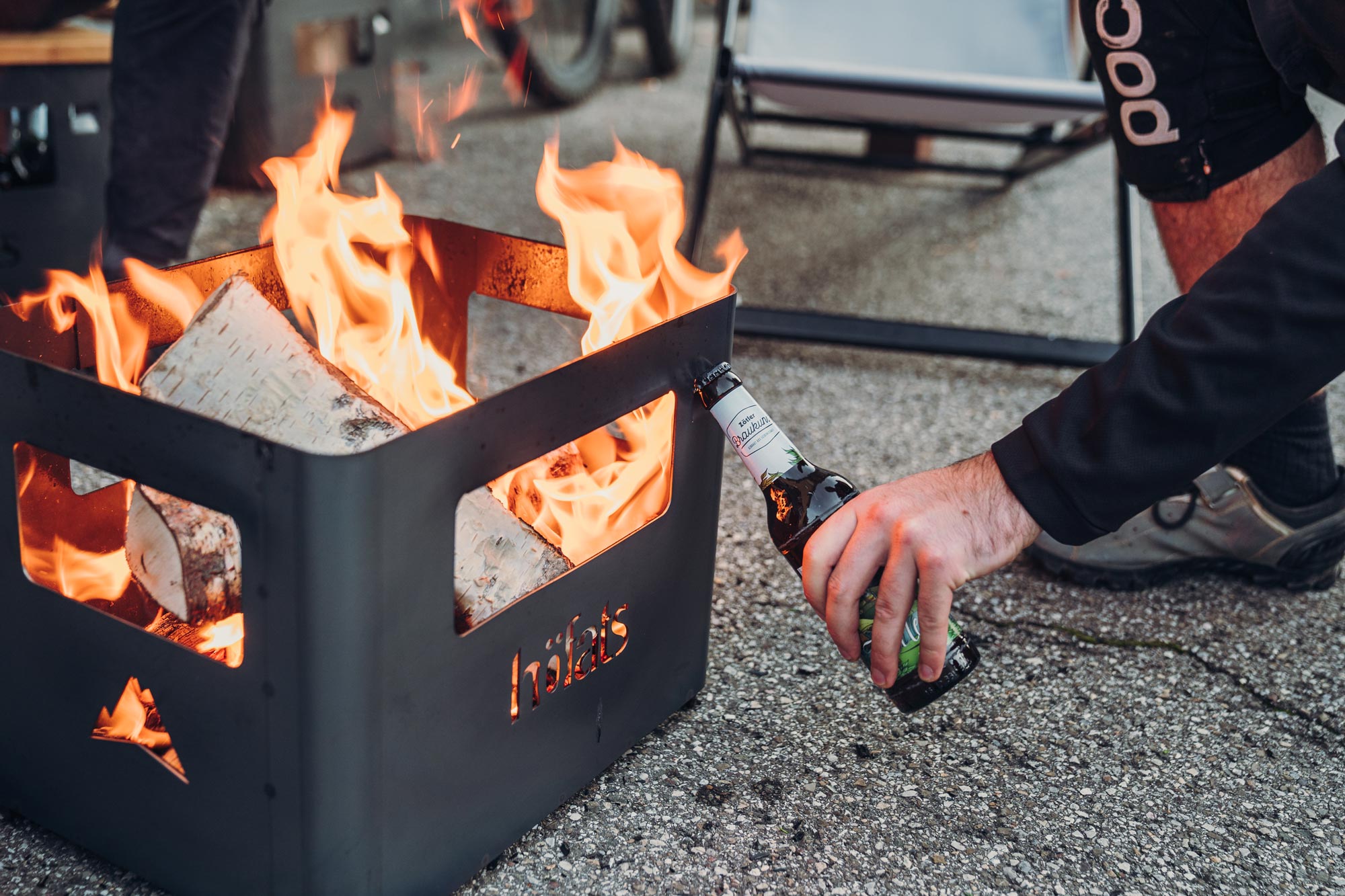 Höfats Beer Box Fire Basket | Heating and Living | Big Green Egg
