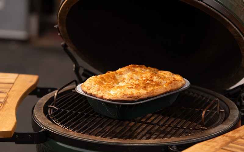 Falcon Enamelware X Big Green Egg Oven To Table Pie Dish X Willy's Pies