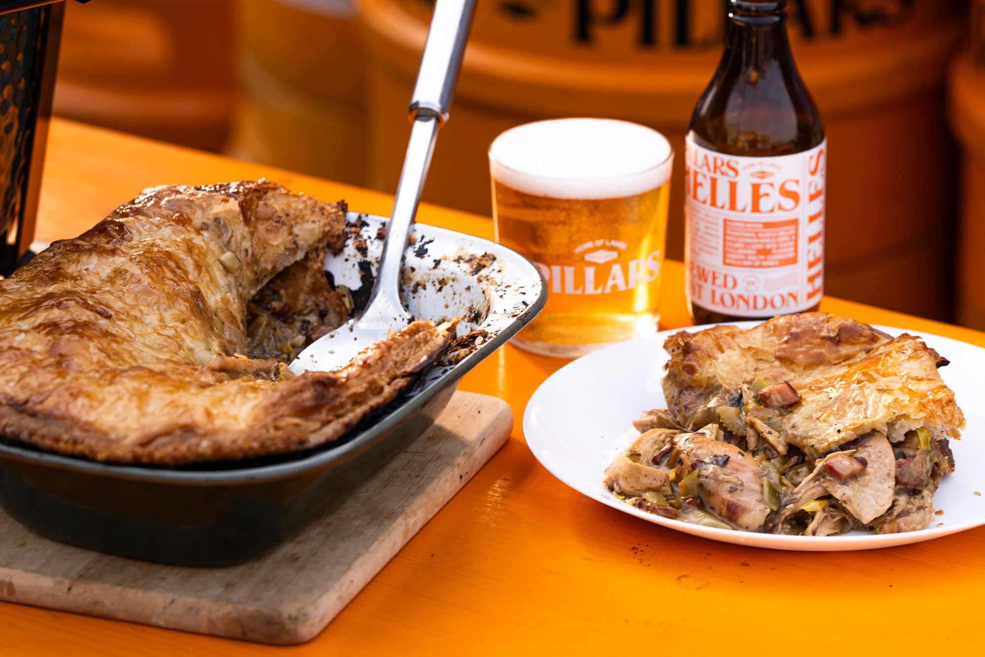 Falcon Enamelware X Big Green Egg Oven To Table Pie Dish X Willy's Pies