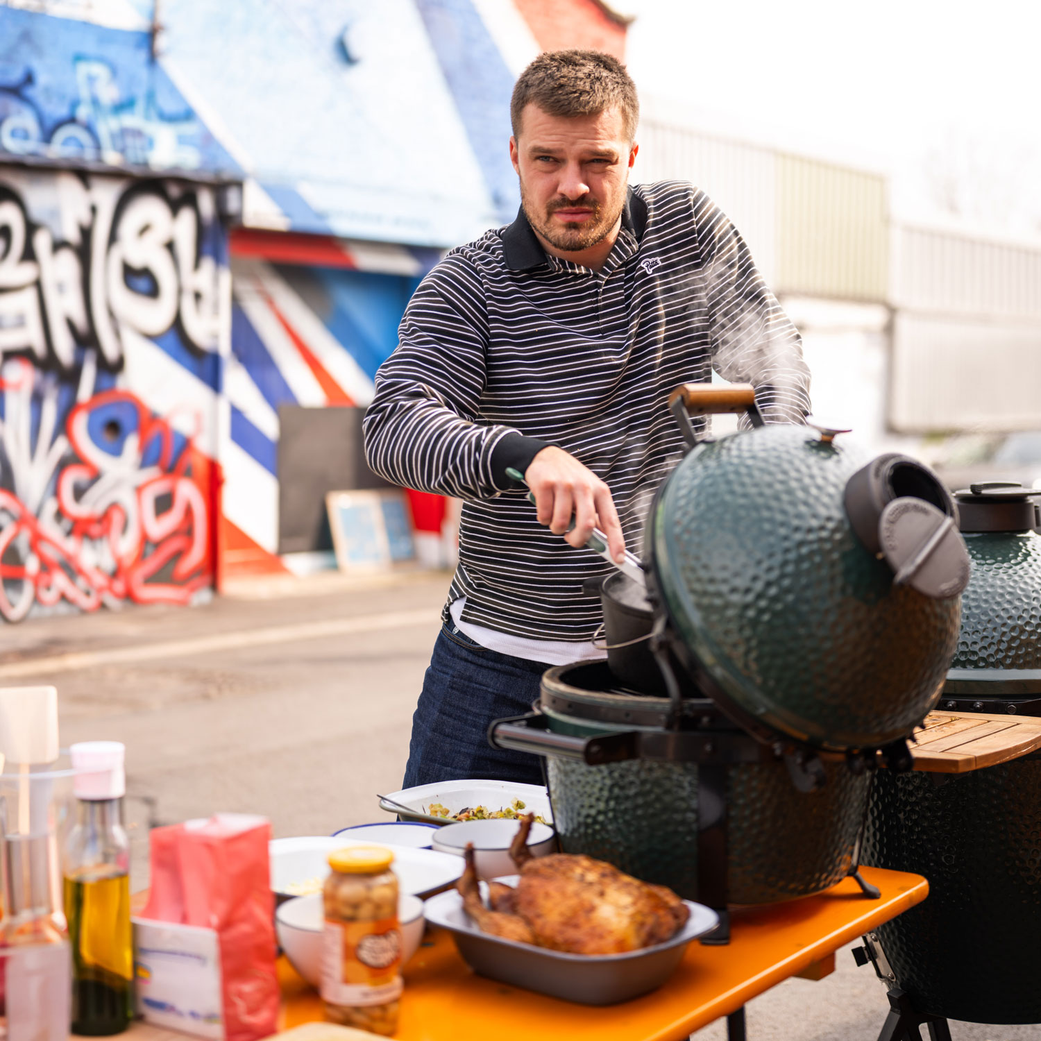 Falcon Enamelware X Big Green Egg Oven To Table Pie Dish X Willy's Pies