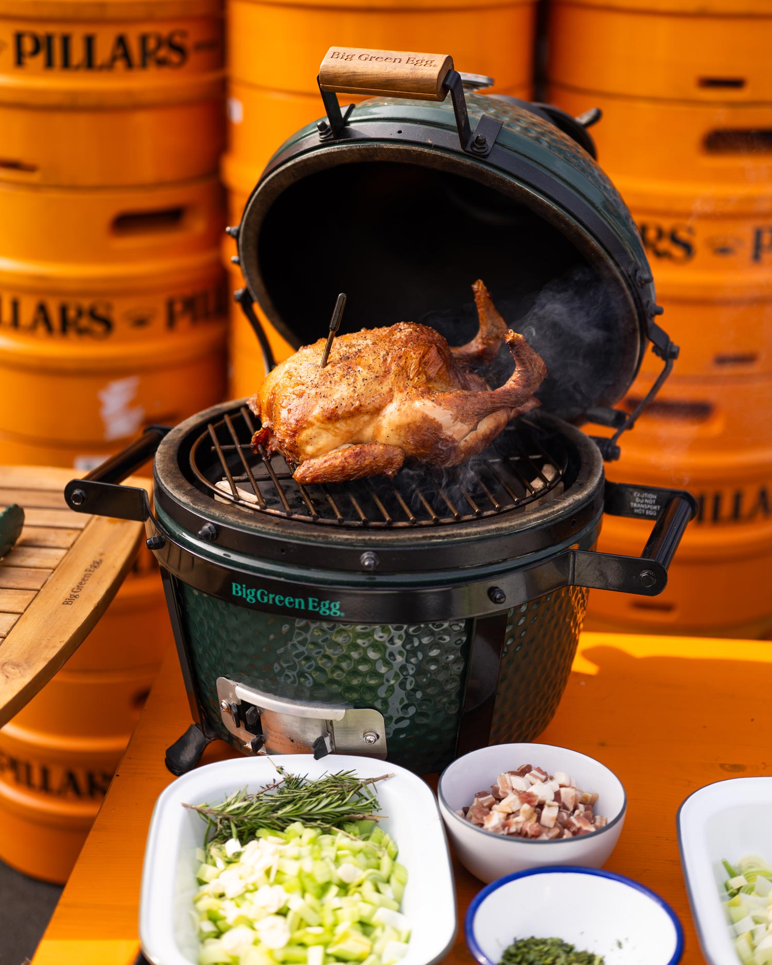 Falcon Enamelware X Big Green Egg Oven To Table Pie Dish X Willy's Pies