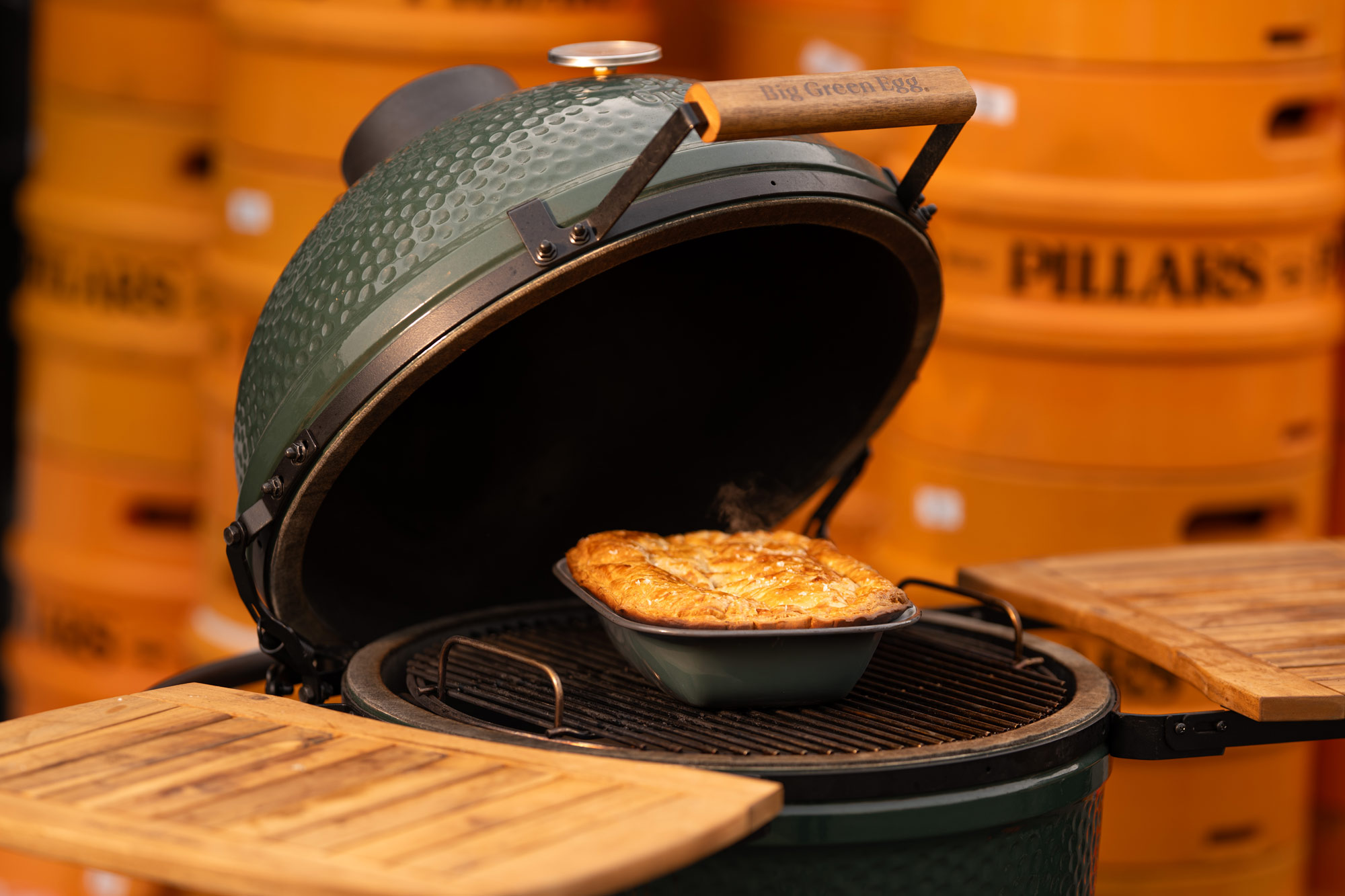 Falcon Enamelware X Big Green Egg Oven To Table Pie Dish X Willy's Pies