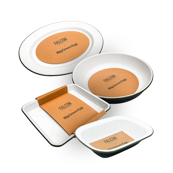 FALCON ENAMELWARE X BIG GREEN EGG OVEN TO TABLE BUNDLE