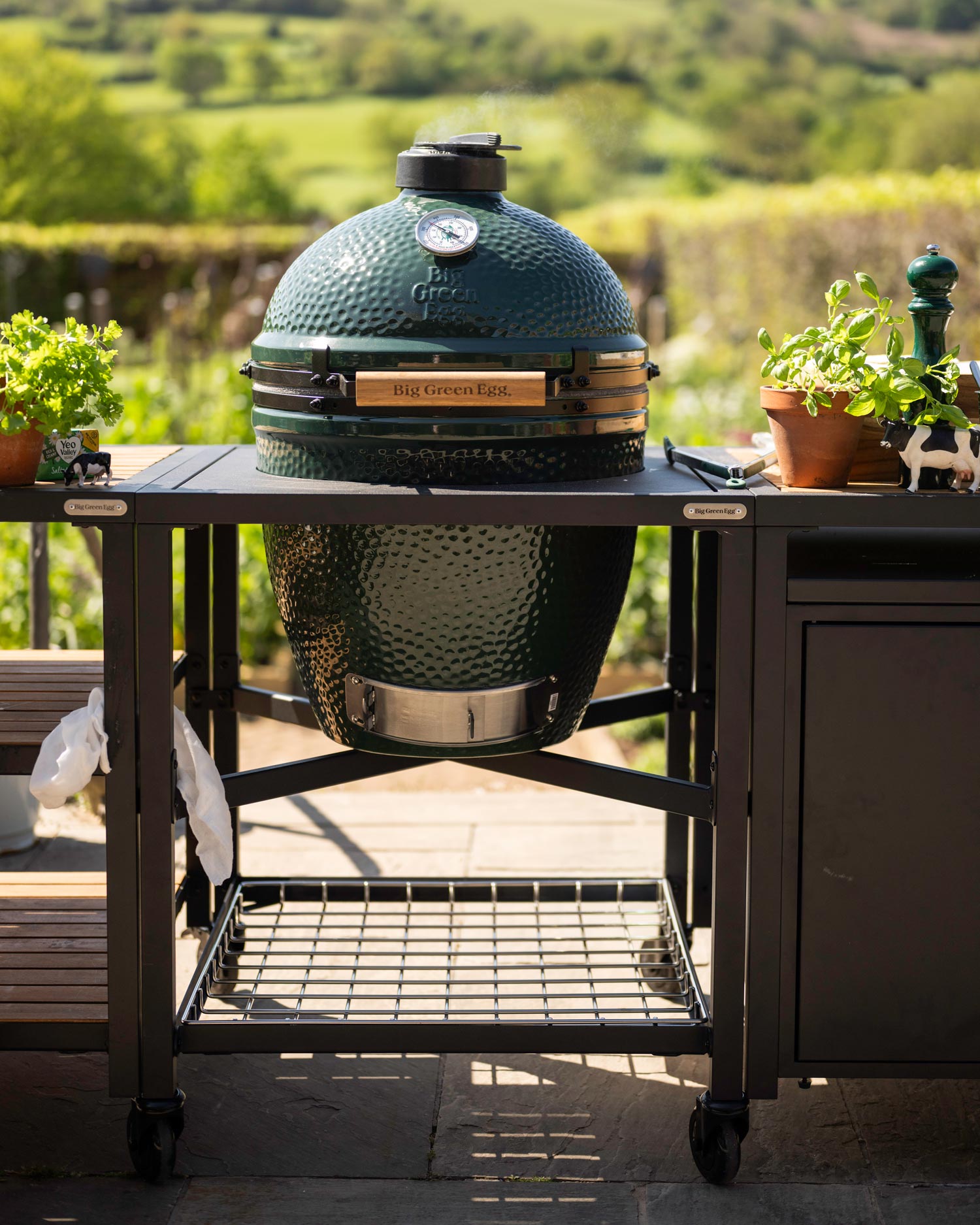 Cooking brunch on the Big Green Egg with Gardener's World Adam Frost and Yeo Valley