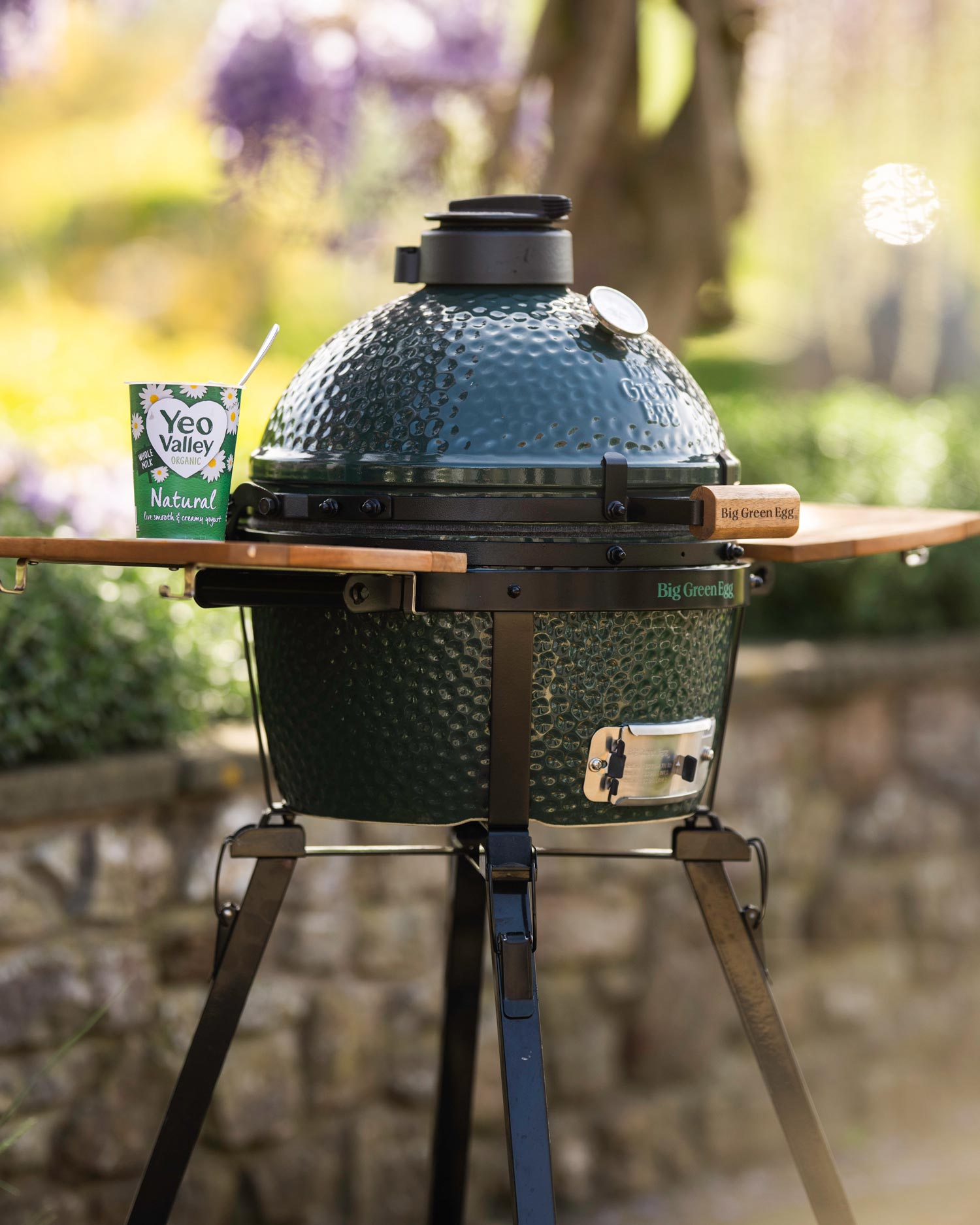 Cooking brunch on the Big Green Egg with Gardener's World Adam Frost and Yeo Valley