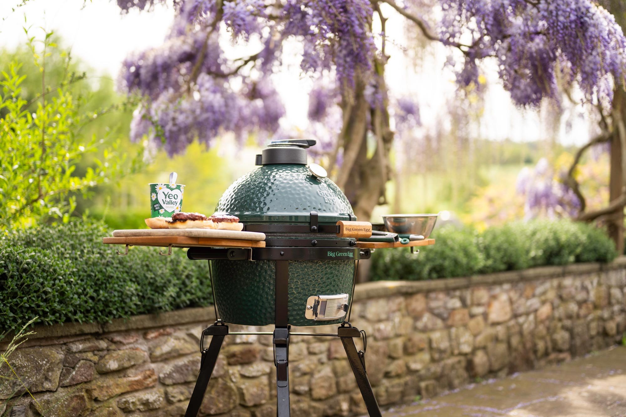 Cooking brunch on the MiniMax Big Green Egg with Gardener's World Adam Frost and Yeo Valley