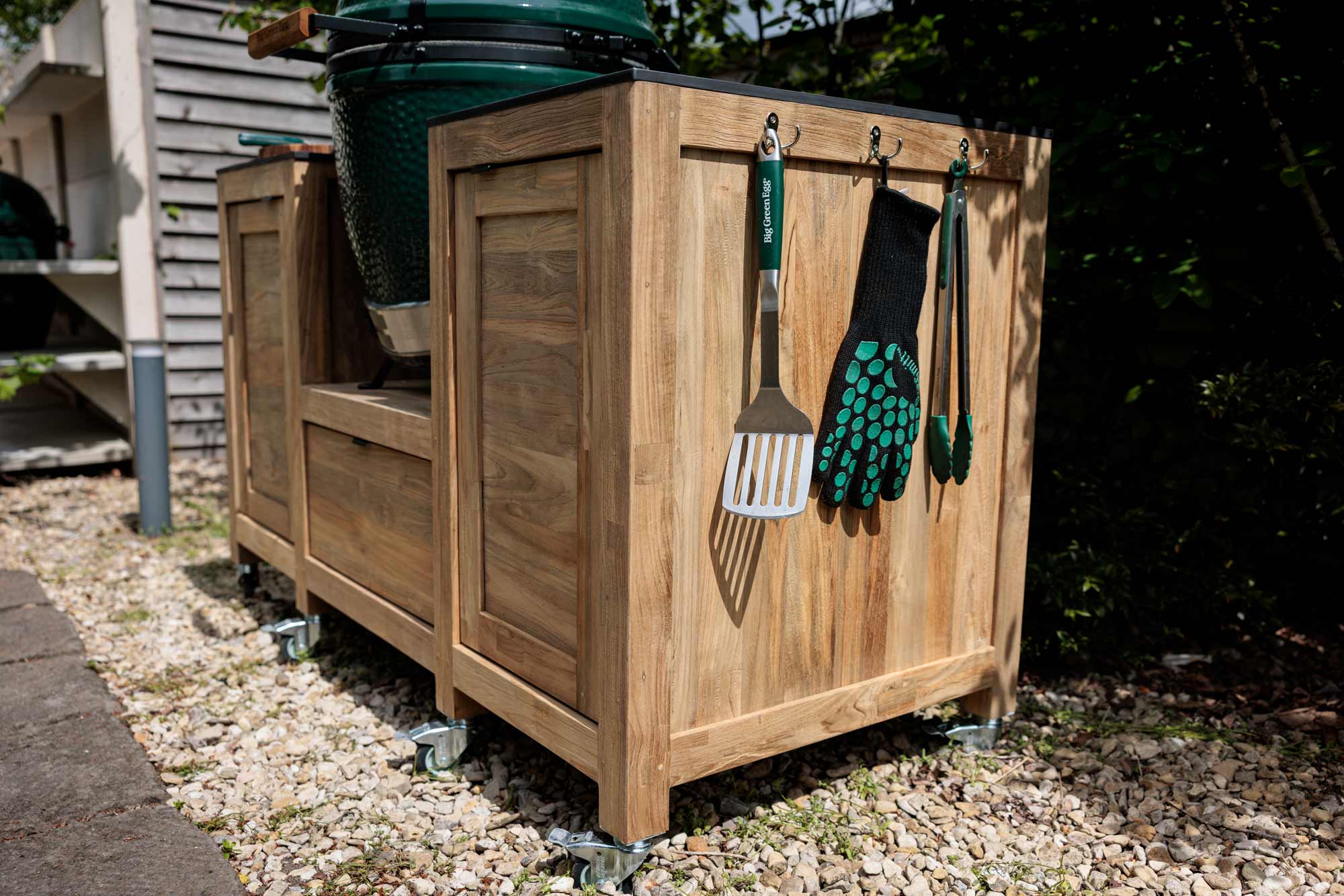 Teak Kitchen Island | Bases | Big Green Egg