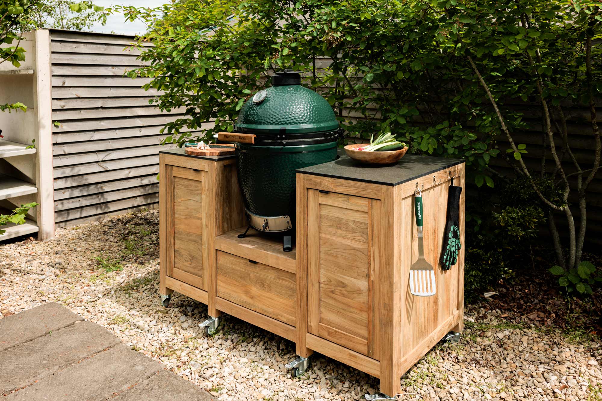 Teak Kitchen Island | Bases | Big Green Egg