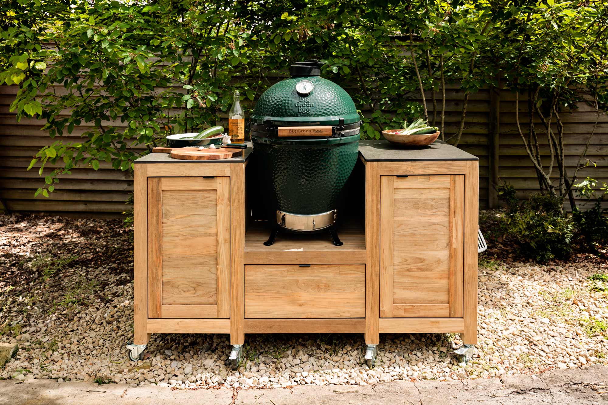 Teak Kitchen Island | Bases | Big Green Egg