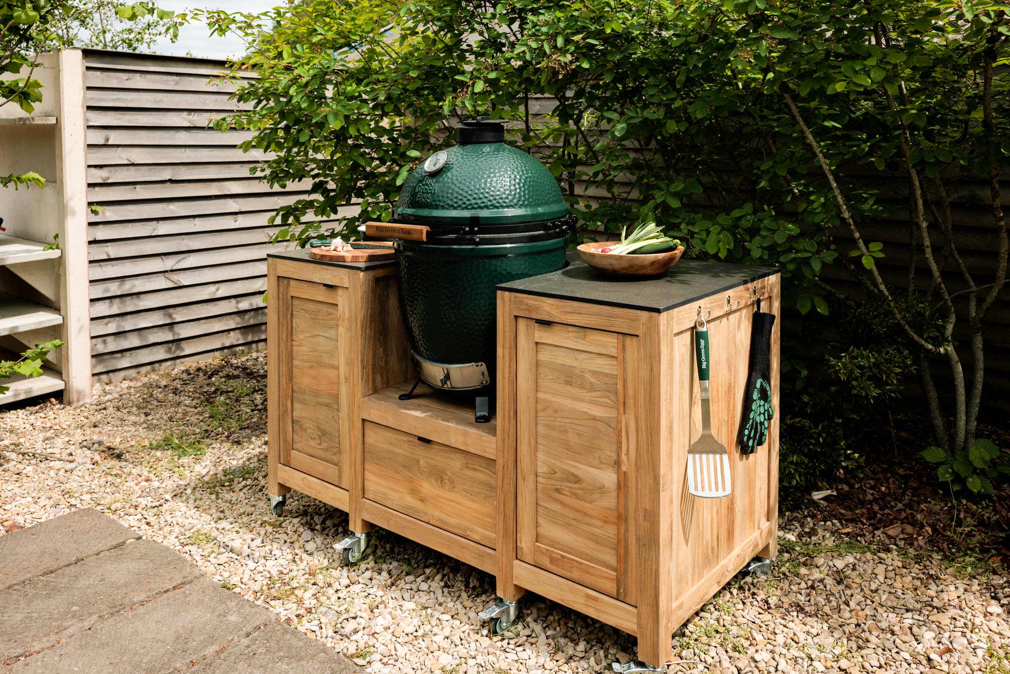 Teak Kitchen Island | Bases | Big Green Egg